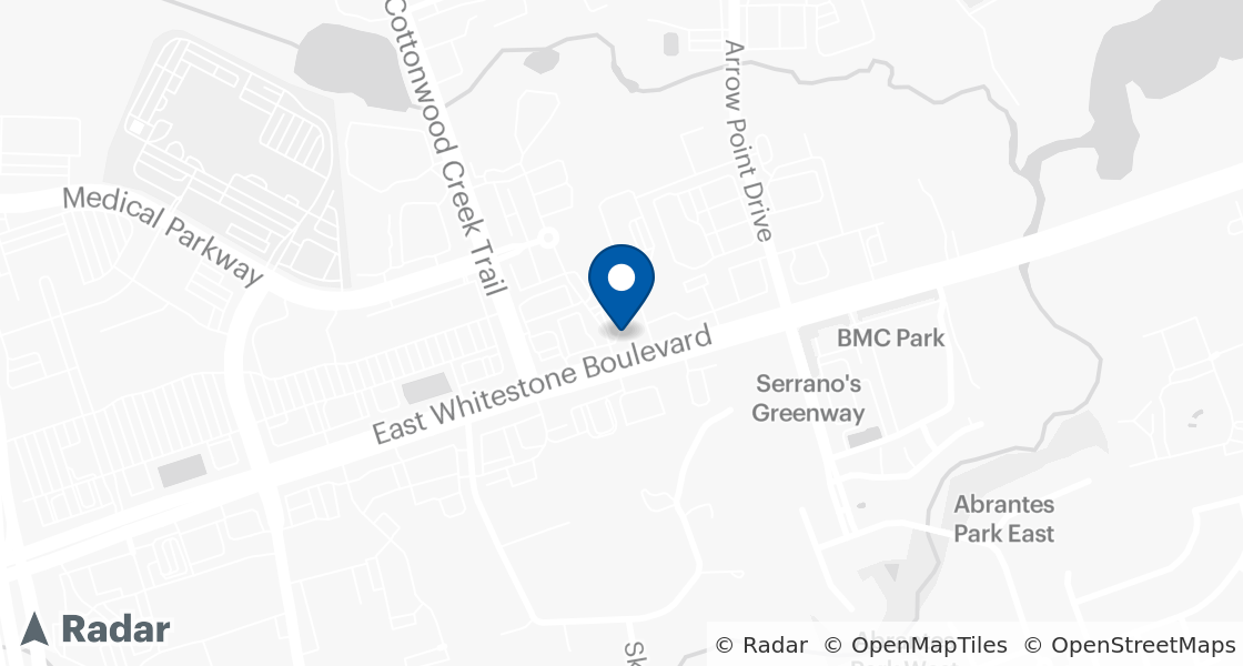 Map of Dairy Queen Location:: 1701 E Whitestone Blvd, Cedar Park, TX, 78613-2499